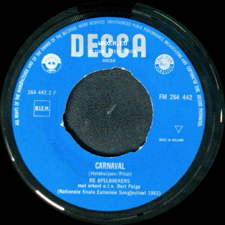 De Spelbrekers - Carnaval / Katinka side A