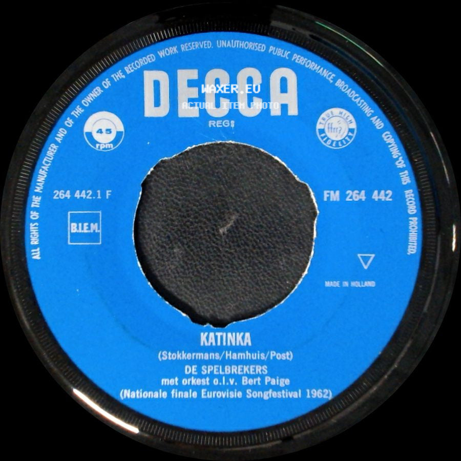 De Spelbrekers - Carnaval / Katinka side B
