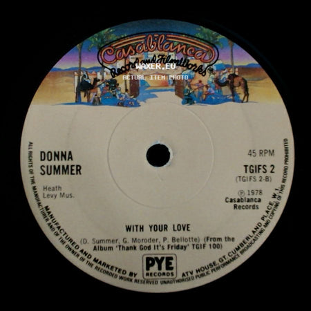 Donna Summer - With Your Love / Last Dance side A