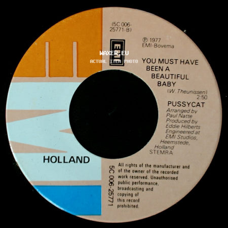 Pussycat - If You Ever Come To Amsterdam / You Must Have Been A Beautiful Baby side B