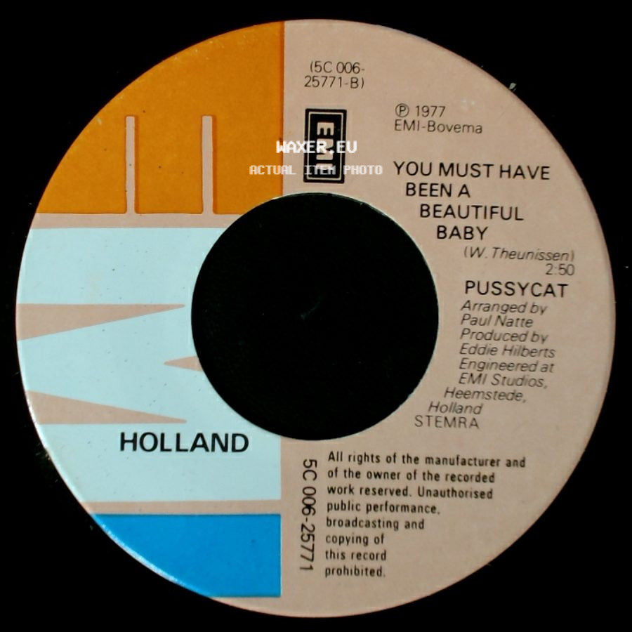 Pussycat - If You Ever Come To Amsterdam / You Must Have Been A Beautiful Baby side B