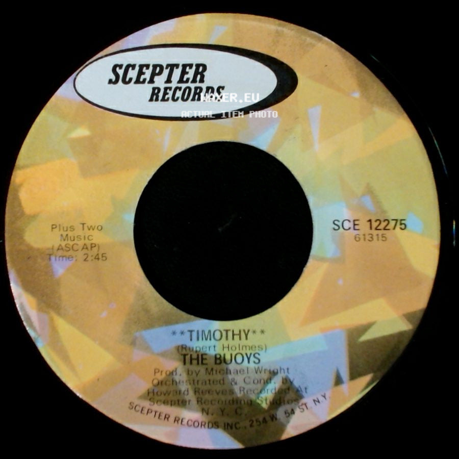 The Buoys - It Feels Good / Timothy side B