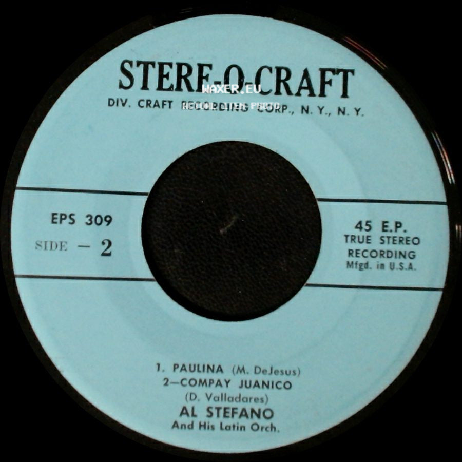 Al Stefano And His Latin Orch. - Buenas Noches Mi Amour / Manzanillo / Paulina / Compay Juanico side B