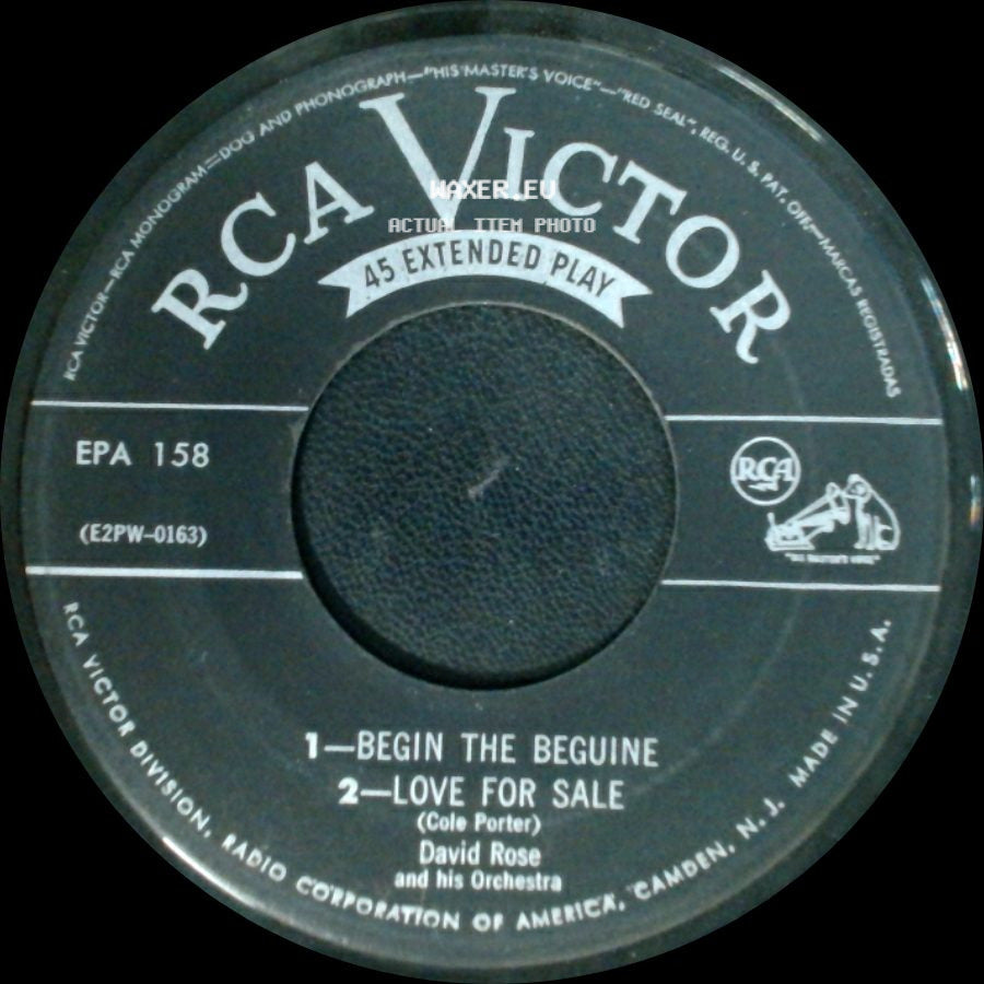 David Rose And His Orchestra - Night And Day / Easy To Love / Begin The Beguine / Love For Sale side B