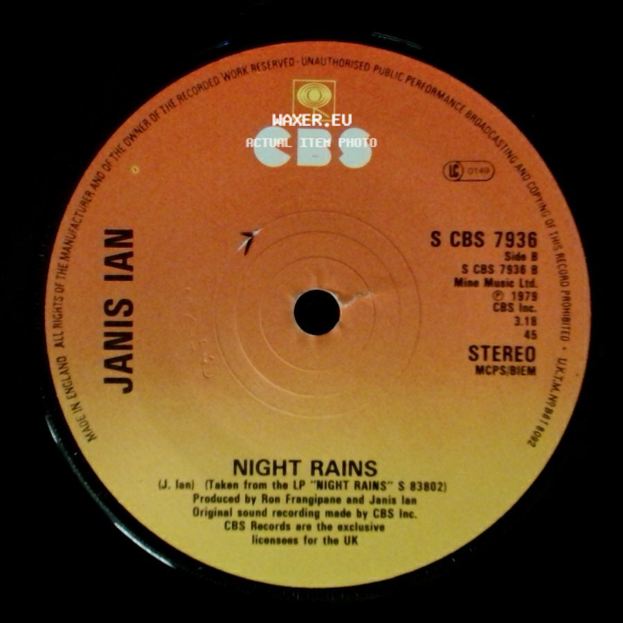 Janis Ian - Fly Too High / Night Rains side B