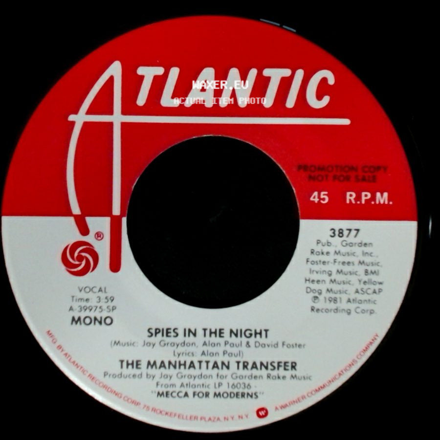 The Manhattan Transfer - Spies In The Night / Spies In The Night side A