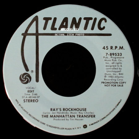 The Manhattan Transfer - Ray's Rockhouse / Ray's Rockhouse side B