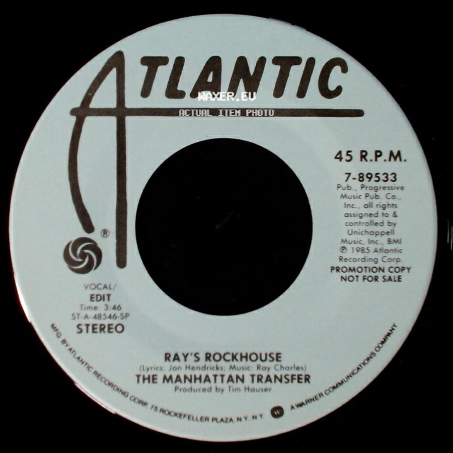 The Manhattan Transfer - Ray's Rockhouse / Ray's Rockhouse side B