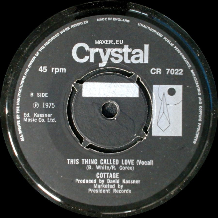 Cottage - This Thing Called Love (Instrumental) / This Thing Called Love (Vocal) side B
