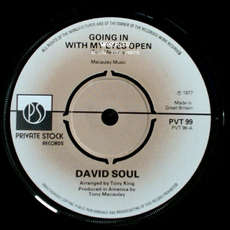 David Soul - Going In With My Eyes Open / Topanga side A