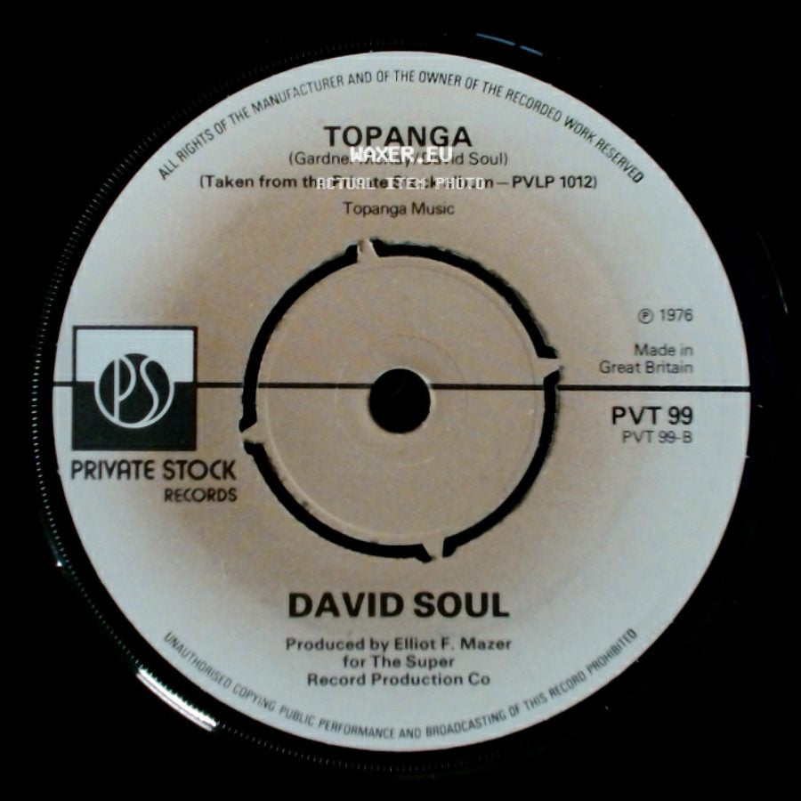 David Soul - Going In With My Eyes Open / Topanga side B