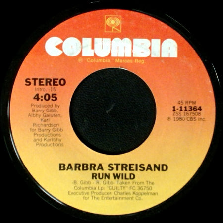 Barbra Streisand - Woman In Love / Run Wild side B