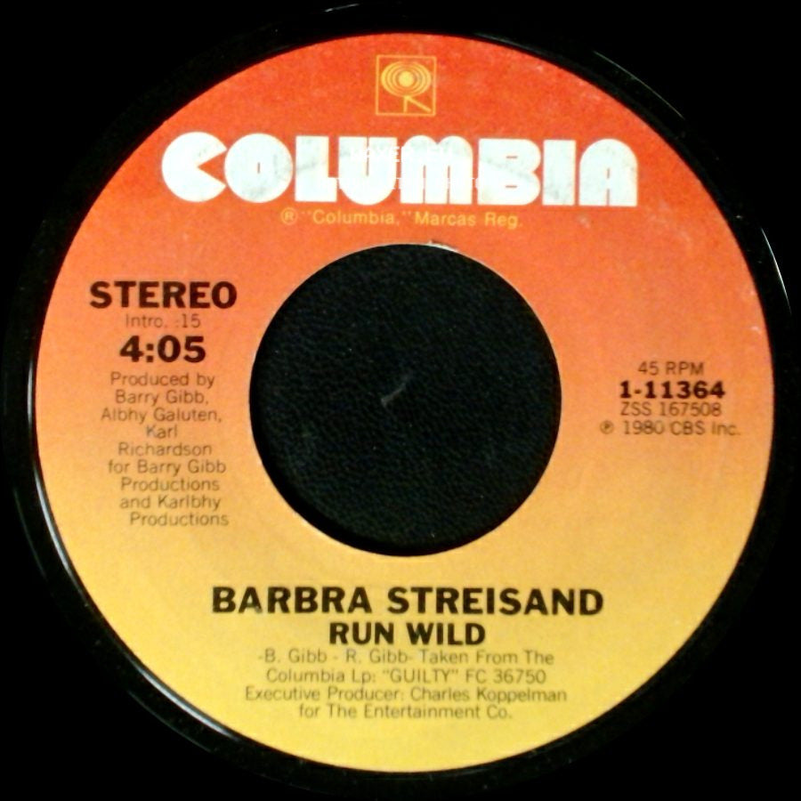 Barbra Streisand - Woman In Love / Run Wild side B