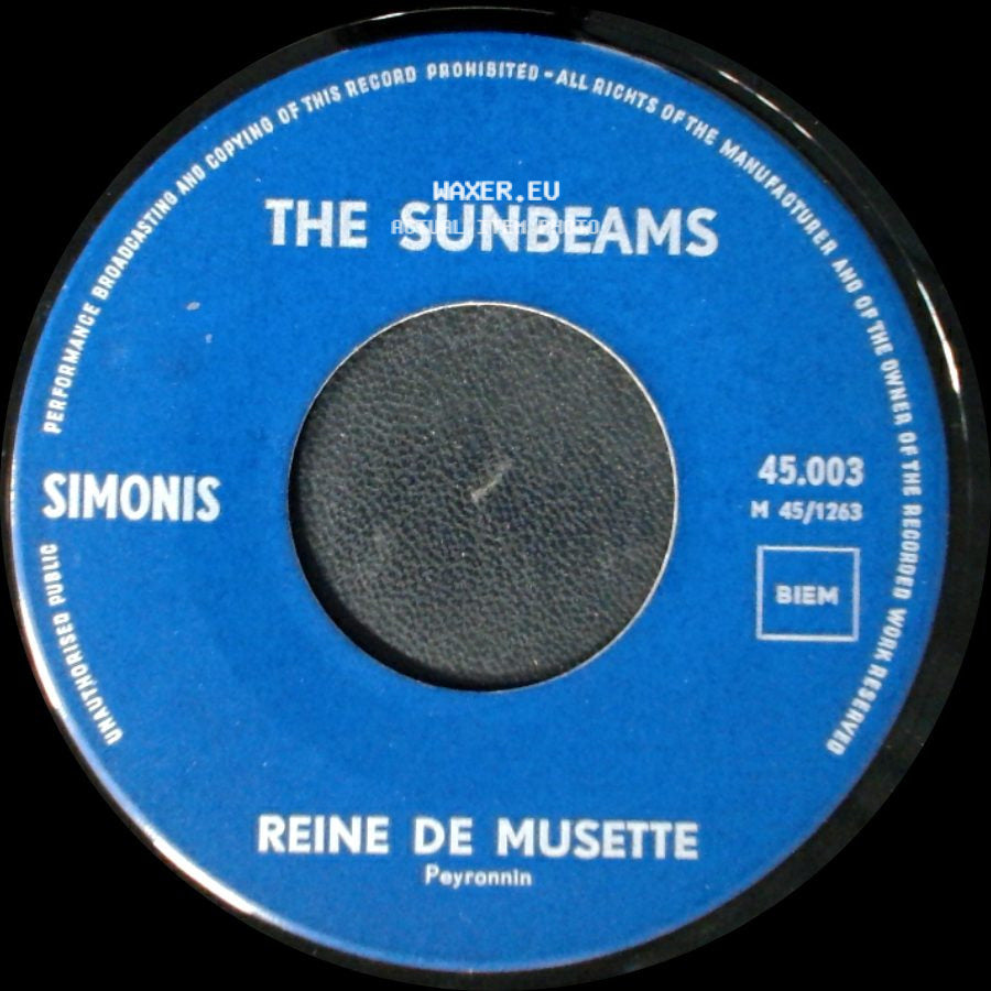 The Sunbeams - Milord / Reine De Musette side B