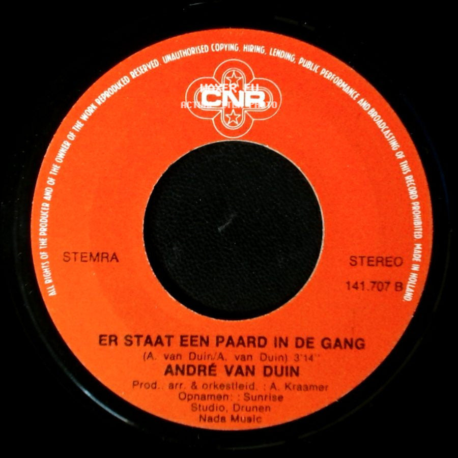 André Van Duin - Er Staat Een Paard In De Gang / Flip Fluitketel side A