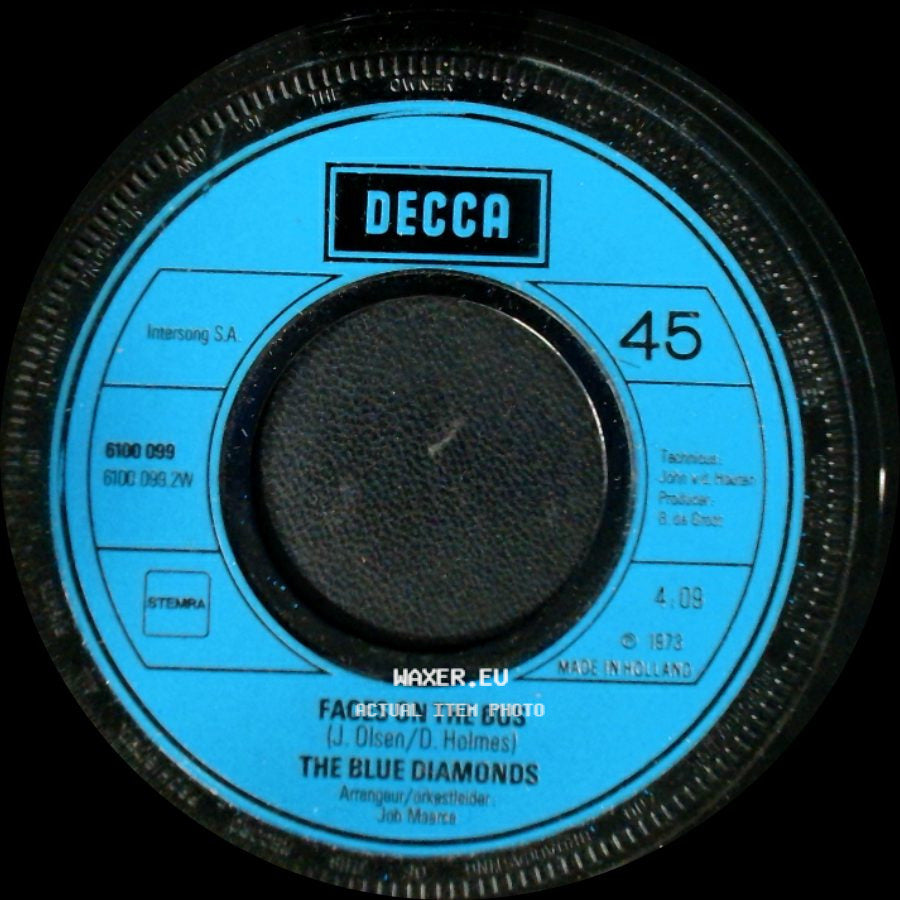 The Blue Diamonds - Faces On The Bus / Angela side A