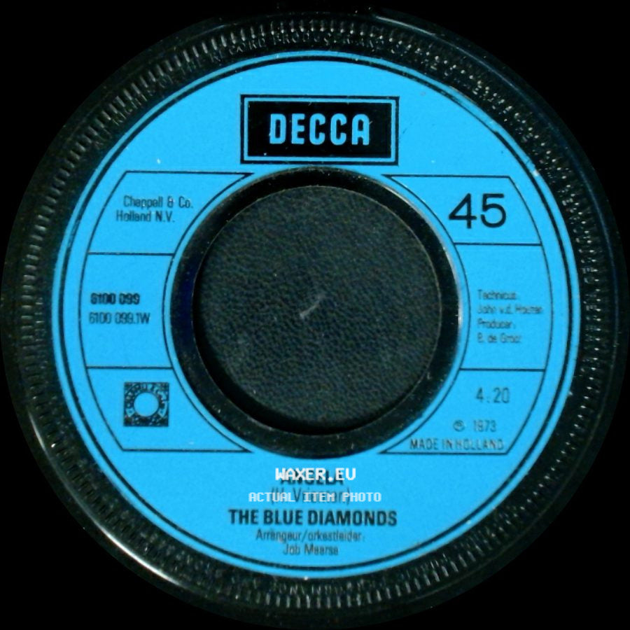 The Blue Diamonds - Faces On The Bus / Angela side B