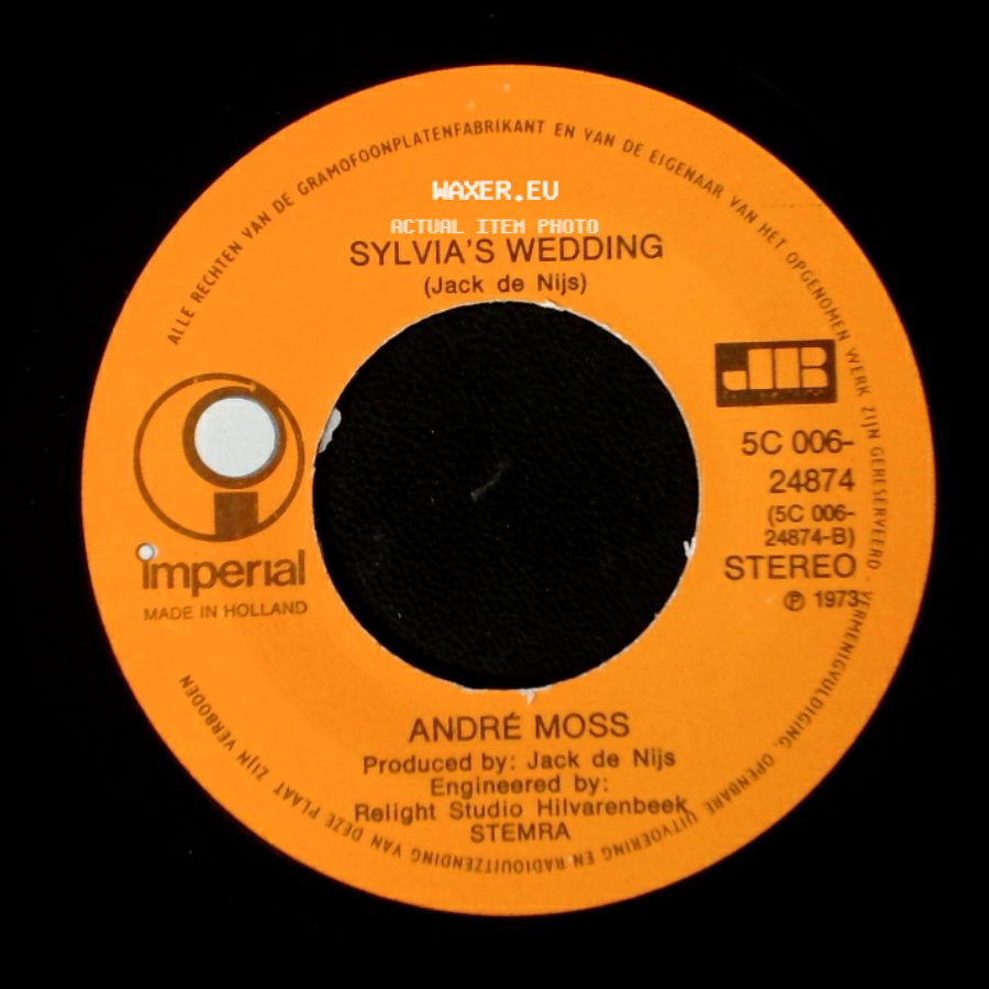 André Moss - Sylvia's Wedding / Ella (Jack De Nijs) side A