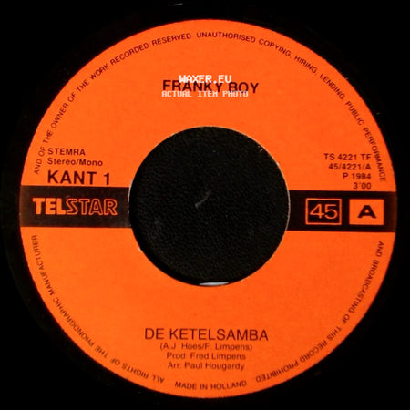 Franky Boy - Kokosnotenmelklied / De Ketelsamba side B