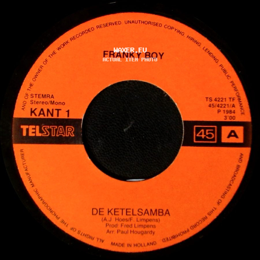 Franky Boy - Kokosnotenmelklied / De Ketelsamba side B