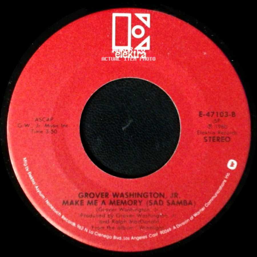 Grover Washington, Jr. - Make Me A Memory (Sad Samba) / Just The Two Of Us side A