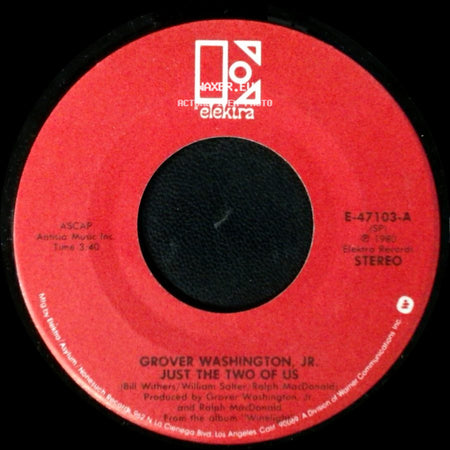 Grover Washington, Jr. - Make Me A Memory (Sad Samba) / Just The Two Of Us side B