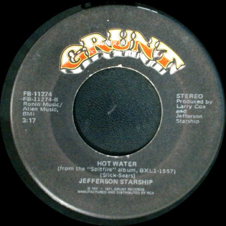 Jefferson Starship - Hot Water / Runaway side A