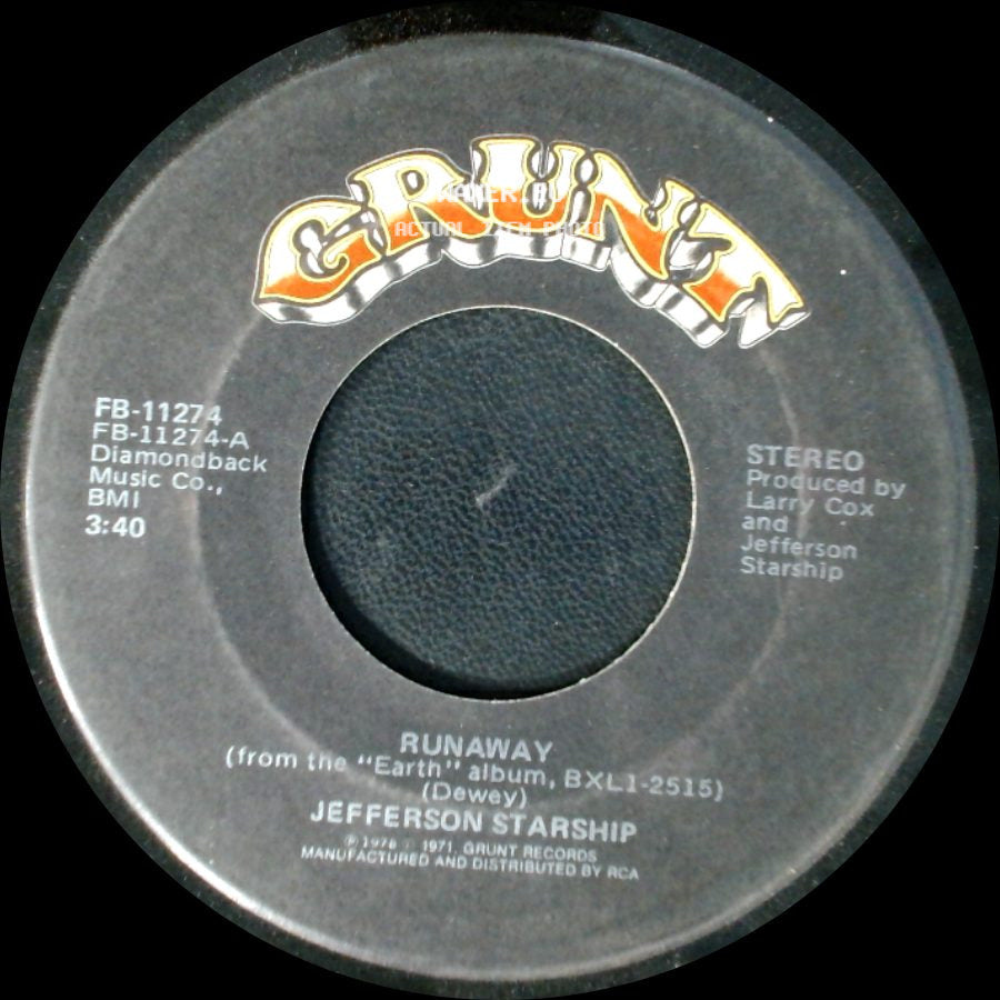 Jefferson Starship - Hot Water / Runaway side B
