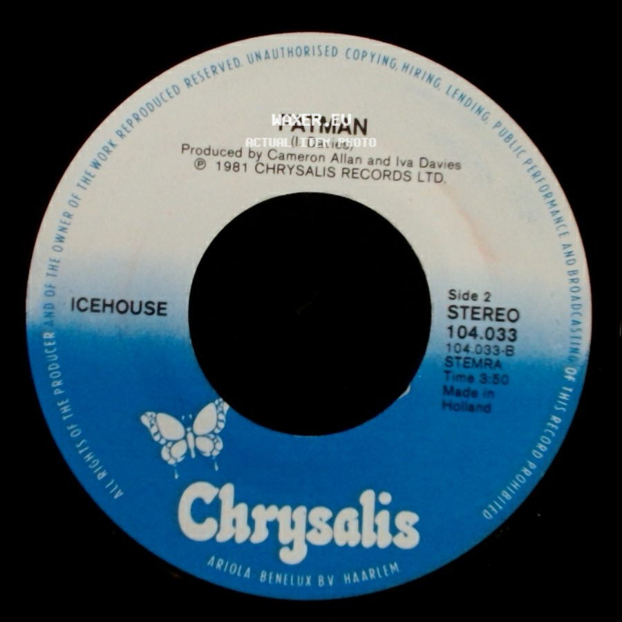 Icehouse - I Can't Help Myself / Fatman side B