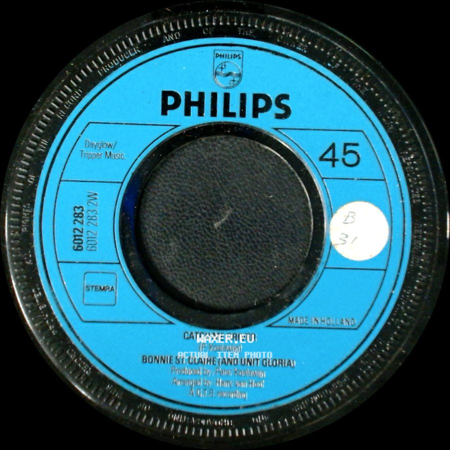 Bonnie St. Claire (And Unit Gloria) - Catch Me Driver / Clap Your Hands And Stamp Your Feet side A