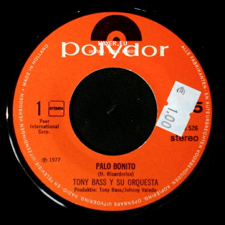 Tony Bass Y Su Orquesta - Mi Casa Mujer / Palo Bonito side B