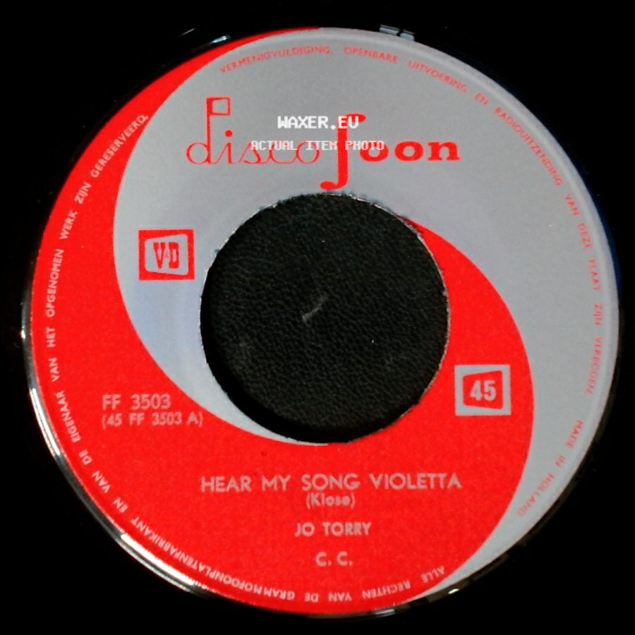 Jo Torry / Jo Tory And His Orchestra - Hear My Song Violetta / Mexico side A