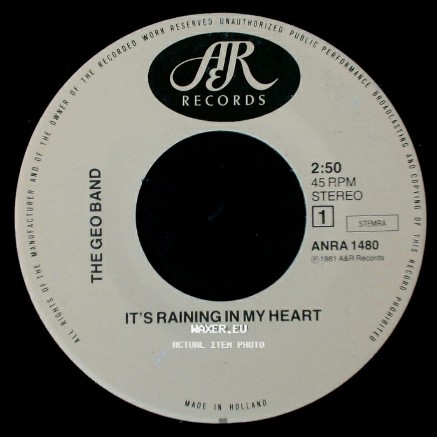The Geo Band - It's Raining In My Heart / Raining side A