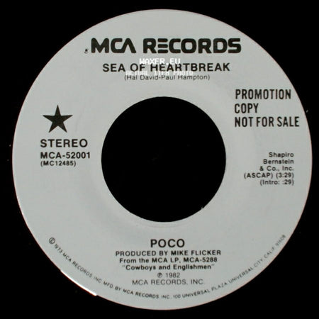 Poco - Sea Of Heartbreak / Sea Of Heartbreak side A
