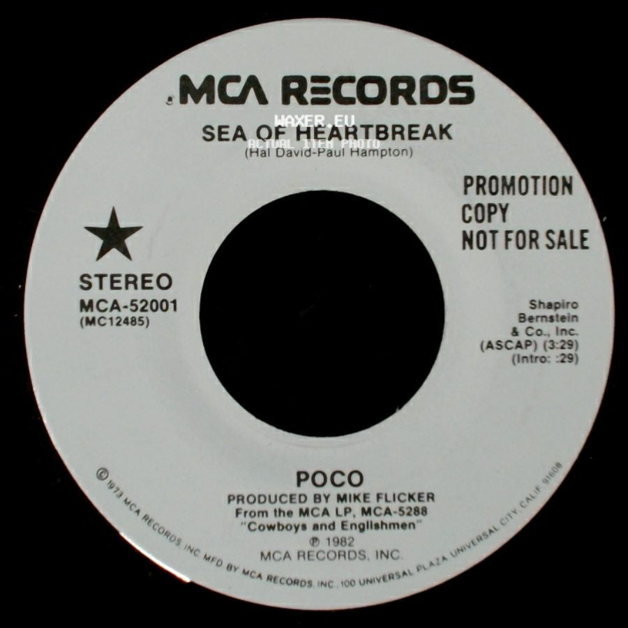 Poco - Sea Of Heartbreak / Sea Of Heartbreak side A