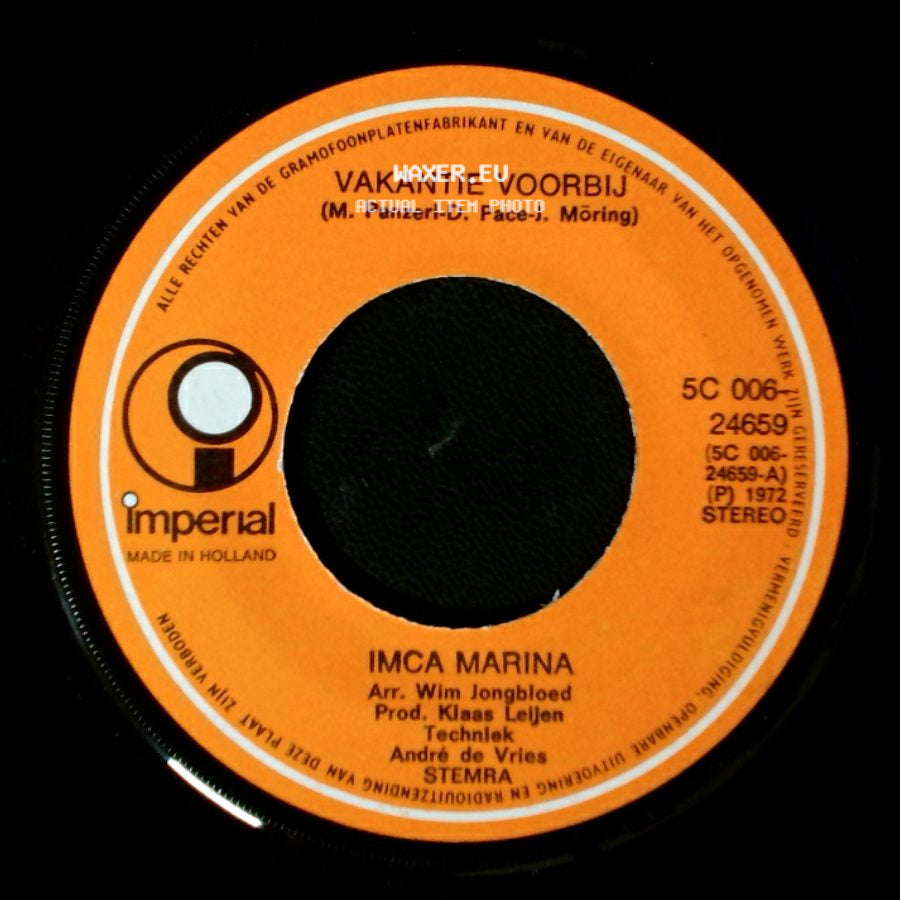 Imca Marina - Dinsdag, Woensdag Donderdag, Vrijdag / Vakantie Voorbij side B