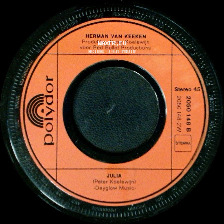 Herman Van Keeken - Julia / Pappie Loop Toch Niet Zo Snel (Daddy Don't You Walk So Fast) side A