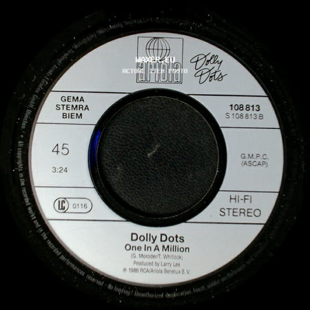 Dolly Dots - One In A Million / Hearts Beat Thunder side A