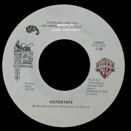 Sheila E. - Sister Fate / Sister Fate (Instrumental) side A