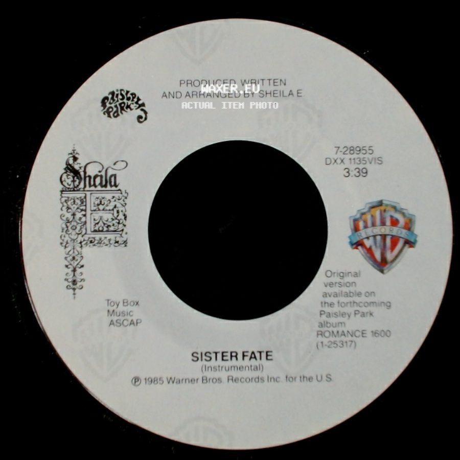 Sheila E. - Sister Fate / Sister Fate (Instrumental) side B