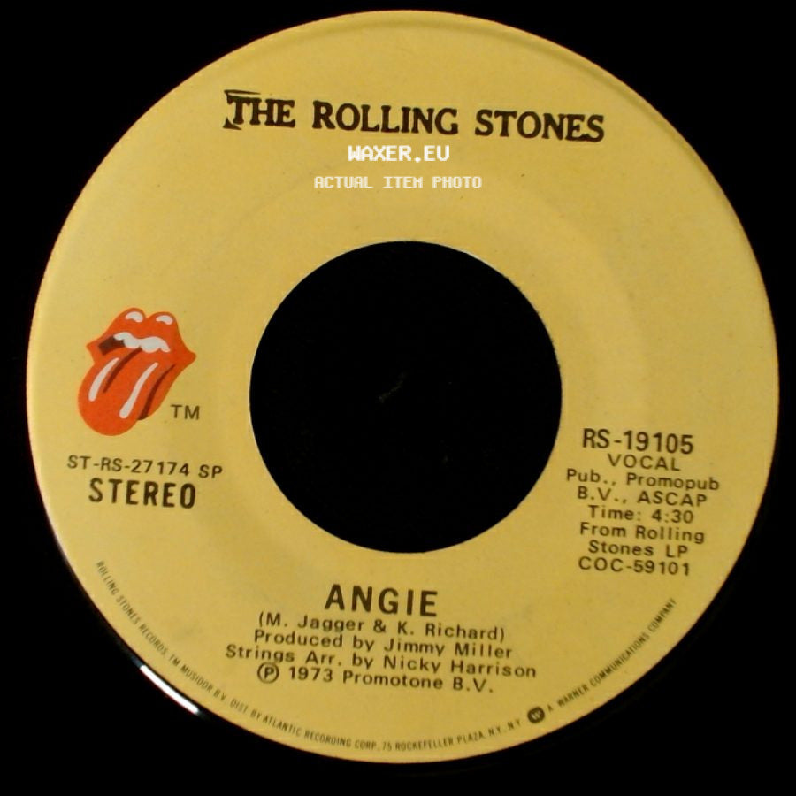 The Rolling Stones - Silver Train / Angie side B