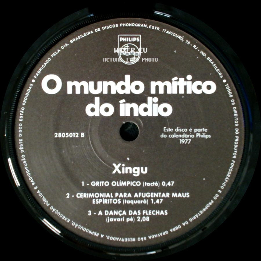 Xingu - O Mundo Mítico Do Índio / O Mundo Mítico Do Índio side B