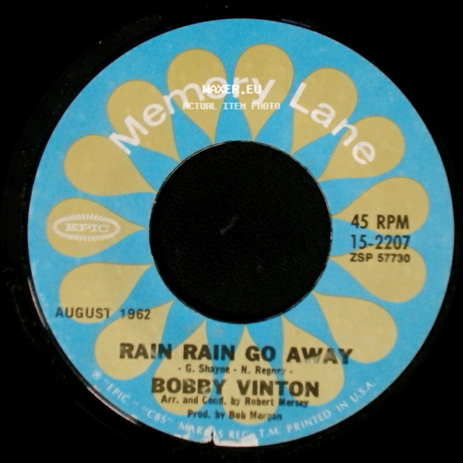 Bobby Vinton - Roses Are Red (My Love) / Rain Rain Go Away side B