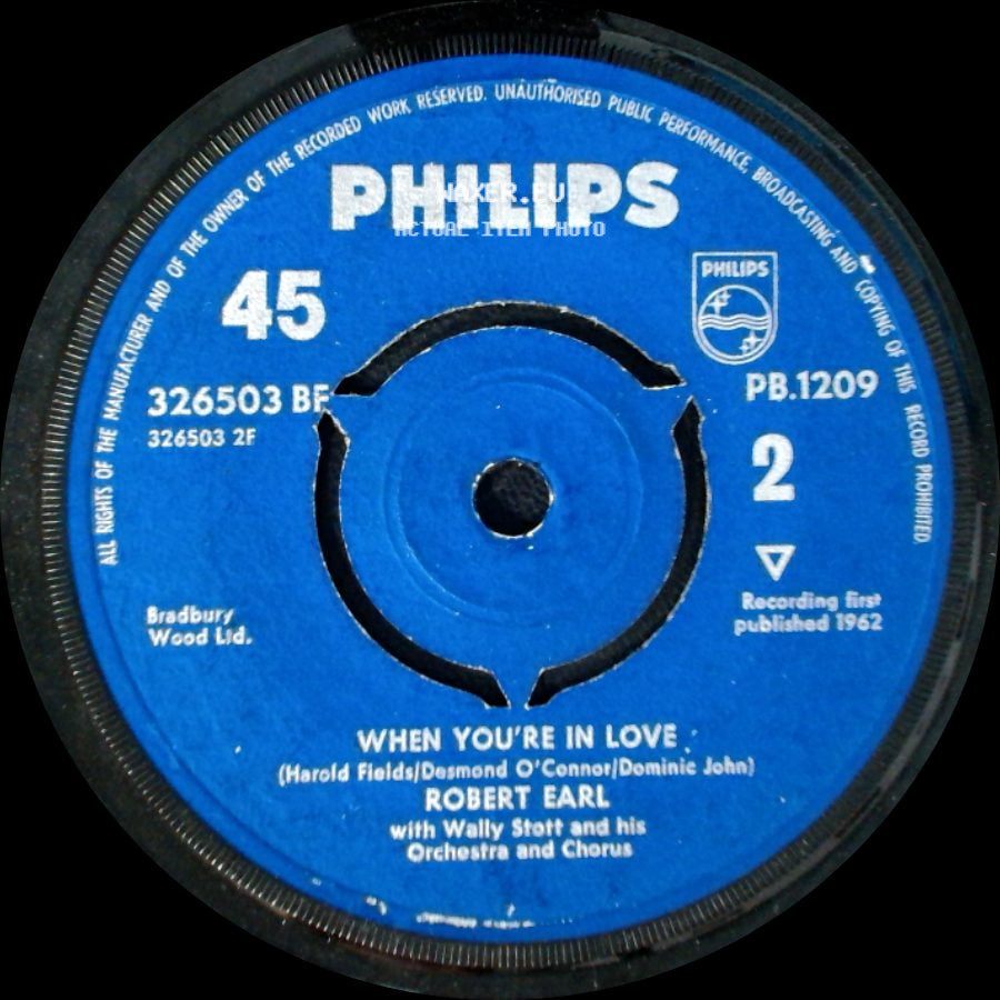 Robert Earl - When You're In Love / Shalom side A