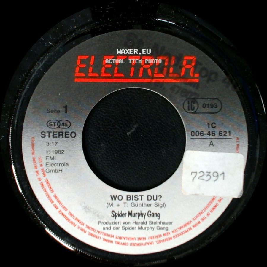 Spider Murphy Gang - Herzklopfen / Wo Bist Du? side B