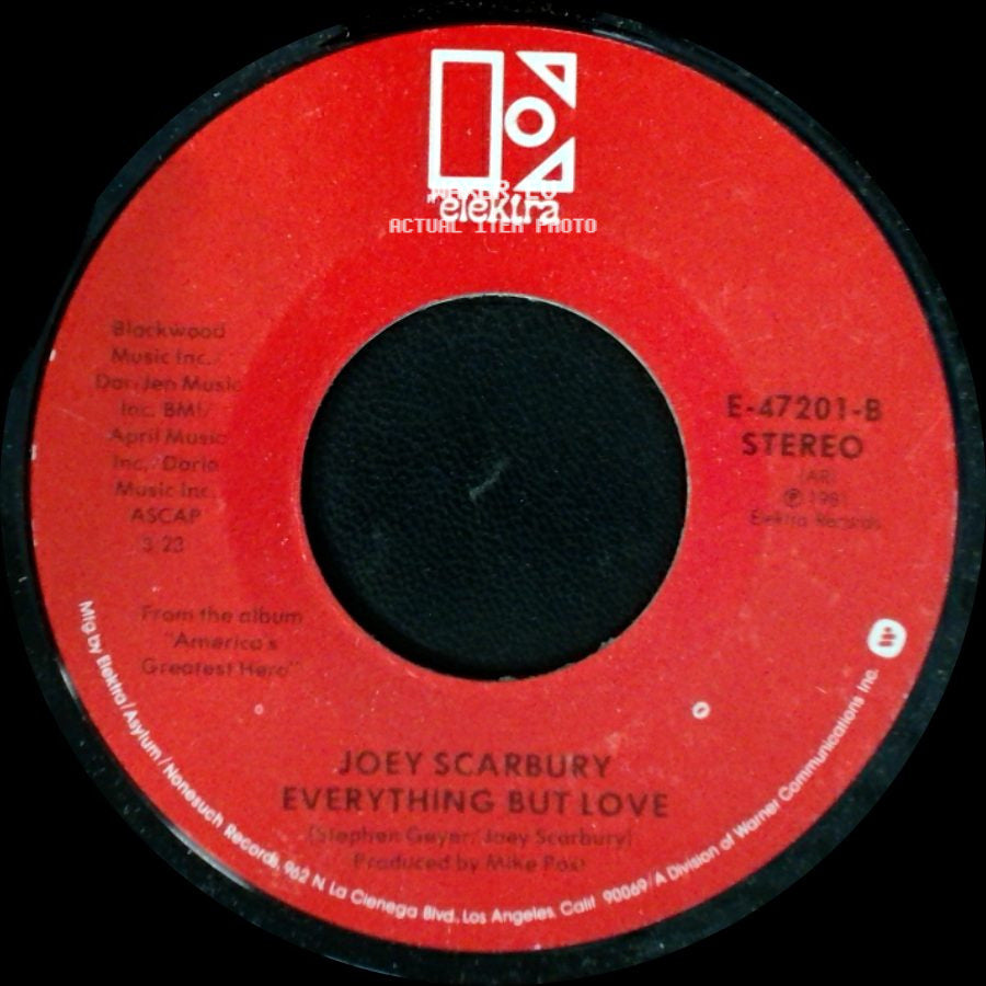 Joey Scarbury - Everything But Love / When She Dances side A
