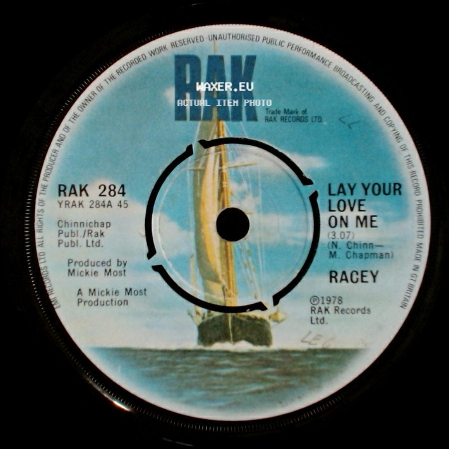 Racey - I Believed You / Lay Your Love On Me side B