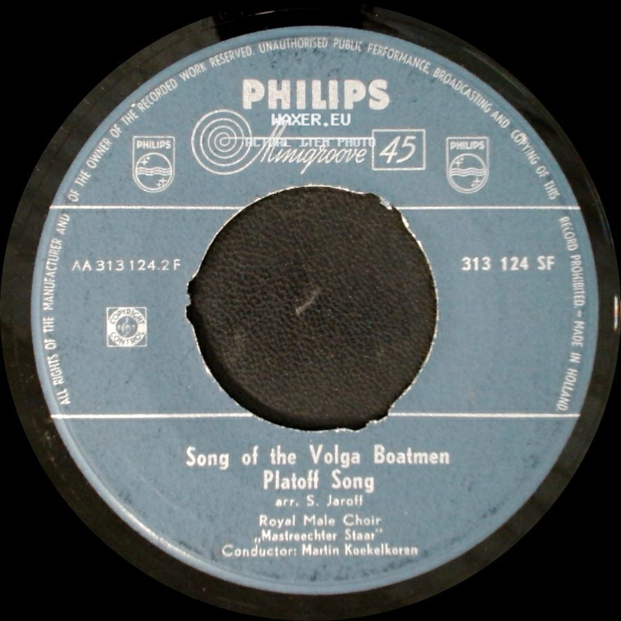 Royal Male Choir / Royal Male Choir "Mastreachter Staar" - Twelve Robbers / Song Of The Volga Boatmen / Platoff Song side B