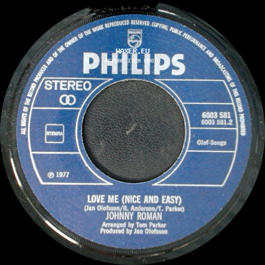 Johnny Roman - You'll Never Know / Love Me (Nice And Easy) side B