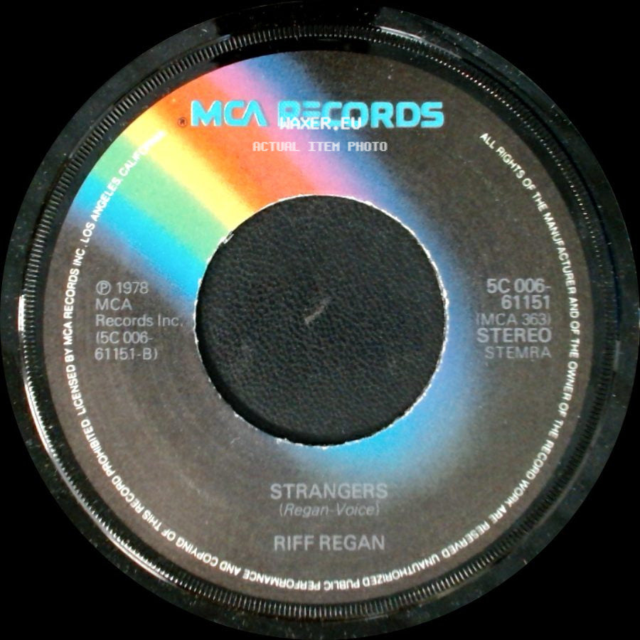 Riff Regan - All The Nice Boys And Girls In The World / Strangers side B